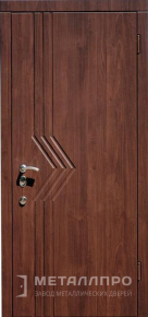 Дверь металлическая «МДФ №349» с внешней стороны МДФ ПВХ