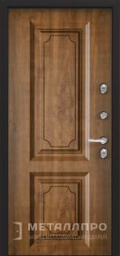 Дверь металлическая «Входная дверь для загородного дома с МДФ №2» с внутренней стороны МДФ ПВХ