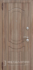 Фото внутренней стороны двери «МеталлПро МДФ №203» с отделкой МДФ ПВХ