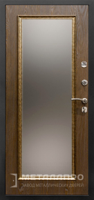 Фото №2 «Металлическая дверь с ламинированной панелью и зеркалом»