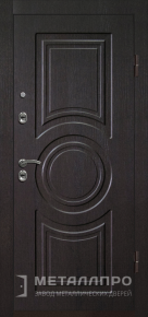 Дверь металлическая «Уличная входная металлическая дверь для загородного дома - wenge» с внешней стороны МДФ ПВХ