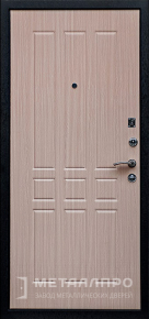 Фото внутренней стороны двери «МеталлПро Порошок №48» с отделкой МДФ ПВХ