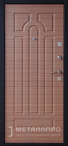 Фото внутренней стороны двери «МеталлПро Порошок №13» с отделкой МДФ ПВХ