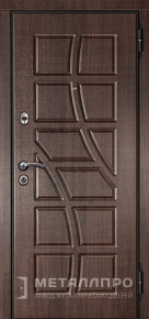 Фото внешней стороны двери «МеталлПро МДФ №154» с отделкой МДФ ПВХ