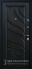 Фото внутренней стороны двери «МеталлПро МДФ №34» с отделкой МДФ ПВХ