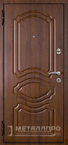 Фото внутренней стороны двери «МеталлПро МДФ №202» с отделкой МДФ ПВХ