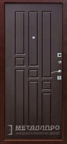 Фото внутренней стороны двери «МеталлПро МДФ №178» с отделкой МДФ ПВХ