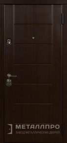 Дверь металлическая «МДФ №341» с внешней стороны МДФ ПВХ