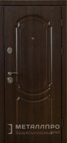 Фото внешней стороны двери «МеталлПро МДФ №201» с отделкой МДФ ПВХ