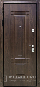 Фото внутренней стороны двери «МеталлПро МДФ №176» с отделкой МДФ ПВХ