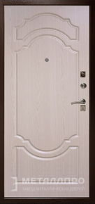 Фото внутренней стороны двери «МеталлПро МДФ №204» с отделкой МДФ ПВХ