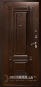 Фото внутренней стороны двери «МеталлПро Порошок №9» с отделкой МДФ ПВХ