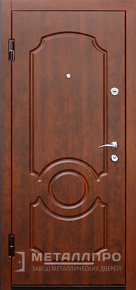 Фото внутренней стороны двери «МеталлПро МДФ №201» с отделкой МДФ ПВХ