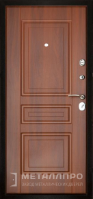 Фото внутренней стороны двери «МеталлПро МДФ №356» с отделкой МДФ ПВХ