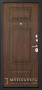 Фото внутренней стороны двери «МеталлПро МДФ №396» с отделкой МДФ ПВХ