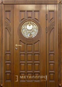 Дверь металлическая «Парадная дверь №83» с внешней стороны Массив дуба