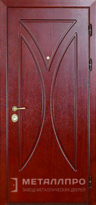 Фото внешней стороны двери «МеталлПро МДФ №76» с отделкой МДФ ПВХ