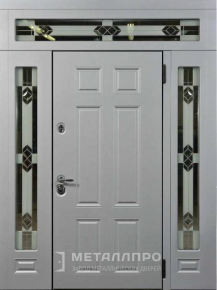 Дверь металлическая «Парадная дверь №346» с внешней стороны Массив дуба
