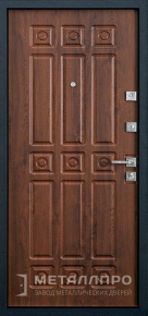 Фото внутренней стороны двери «МеталлПро С терморазрывом №27» с отделкой МДФ ПВХ