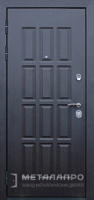Фото внутренней стороны двери «МеталлПро С терморазрывом №11» с отделкой МДФ ПВХ