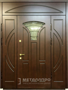 Дверь металлическая «Парадная дверь №36» с внешней стороны Массив дуба