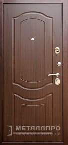 Фото внутренней стороны двери «МеталлПро МДФ №9» с отделкой МДФ ПВХ