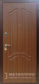 Фото внешней стороны двери «МеталлПро МДФ №9» с отделкой МДФ ПВХ