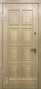 Дверь металлическая «Входная дверь с отделкой МДФ и порошковым напылением в частный дом» с внутренней стороны МДФ ПВХ