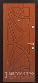 Фото внутренней стороны двери «МеталлПро МДФ №313» с отделкой МДФ ПВХ