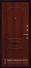 Фото внутренней стороны двери «МеталлПро Порошок №47» с отделкой МДФ ПВХ