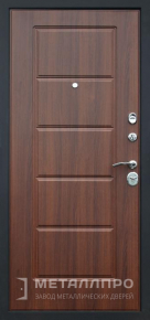 Дверь металлическая «Уличная входная металлическая дверь для загородного дома - wenge» с внутренней стороны МДФ ПВХ