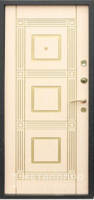 Дверь металлическая «Металлическая входная дверь с МДФ для загородного дома» с внутренней стороны МДФ ПВХ