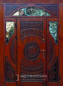 Дверь металлическая «Парадная дверь №116» с внешней стороны Массив дуба