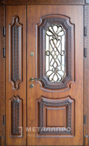 Дверь металлическая «Парадная дверь №409» с внешней стороны Массив дуба