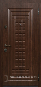Дверь металлическая «Входная дверь с МДФ накладкой и зеркалом» с внешней стороны МДФ ПВХ