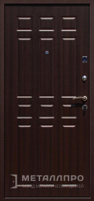 Фото внутренней стороны двери «МеталлПро МДФ №308» с отделкой МДФ ПВХ