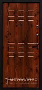 Фото внутренней стороны двери «МеталлПро МДФ №62» с отделкой МДФ ПВХ