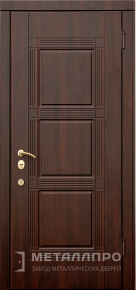 Фото №1 «Входная металлическая дверь  в коттедж с отделкой МДФ №356»