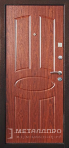 Фото внутренней стороны двери «МеталлПро Порошок №39» с отделкой МДФ ПВХ