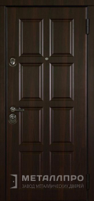 Фото внешней стороны двери «МеталлПро МДФ №312» с отделкой МДФ ПВХ
