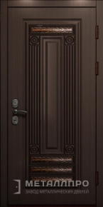 Дверь металлическая «Парадная дверь №401» с внешней стороны Массив дуба