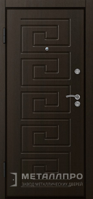 Фото внутренней стороны двери «МеталлПро МДФ №20» с отделкой МДФ ПВХ