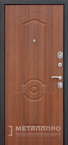 Фото внутренней стороны двери «МеталлПро Порошок №8» с отделкой МДФ ПВХ