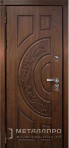 Фото внутренней стороны двери «МеталлПро МДФ №219» с отделкой МДФ ПВХ