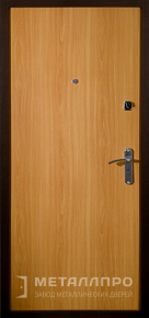 Дверь металлическая «МДФ №6» с внутренней стороны Ламинат