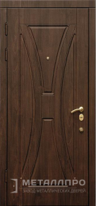 Дверь металлическая «Входная дверь для загородного дома с МДФ снаружи и внутри» с внутренней стороны МДФ ПВХ