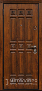 Дверь металлическая «Металлическая дверь в дом с массивом дерева» с внутренней стороны Массив дуба