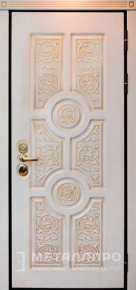 Фото внешней стороны двери «МеталлПро МДФ №306» с отделкой МДФ ПВХ