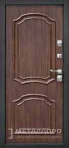 Фото внутренней стороны двери «МеталлПро Порошок №28» с отделкой МДФ ПВХ