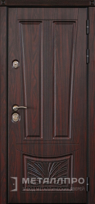 Фото внешней стороны двери «МеталлПро МДФ №65» с отделкой МДФ ПВХ